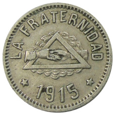 Монета 1 песета 1915 года Испания — Барселона (аверс)