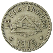 Монета 1 песета 1915 года Испания — Барселона (аверс)