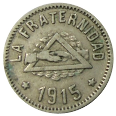 Монета 1 песета 1915 года Испания — Барселона (аверс)