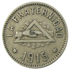 Монета 1 песета 1915 года Испания — Барселона (аверс)