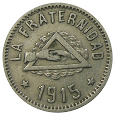 Монета 1 песета 1915 года Испания — Барселона (аверс)