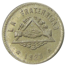 Монета 25 сентимо 1923 года Испания — Барселона (аверс)