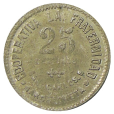 Монета 25 сентимо 1923 года Испания — Барселона (реверс)