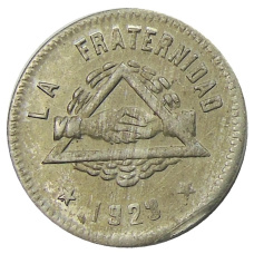 Монета 25 сентимо 1923 года Испания — Барселона (аверс)