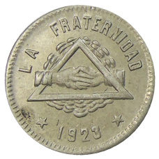 Монета 25 сентимо 1923 года Испания — Барселона (аверс)