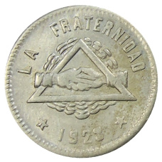 Монета 25 сентимо 1923 года Испания — Барселона (аверс)