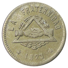 Монета 25 сентимо 1923 года Испания — Барселона (аверс)