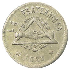 Монета 25 сентимо 1923 года Испания — Барселона (аверс)