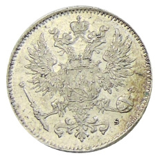 Монета 50 пенни 1916 года Русская Финляндия (реверс)