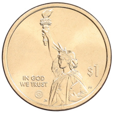 Монета 1 доллар 2025 года P США «Американские инновации — Флорида (Мыс Канаверал)» (реверс)