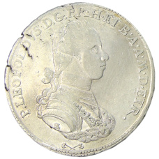 Монета 1 франческоне 1778 года Итальянские государства — Тоскана (аверс)