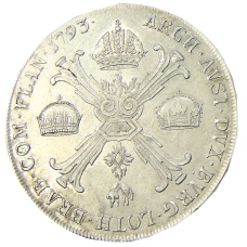 Монета 1 кроненталер 1793 года A Австрийские Нидерланды (реверс)