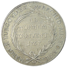 Монета 1 талер 1767 года Австрия — Бургау (аверс)