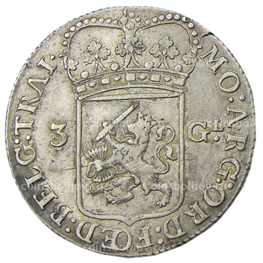Монета 3 гульдена 1793 года Голландия (вид 2)