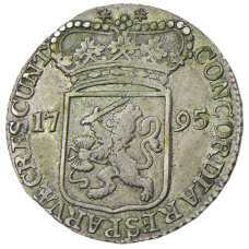 Монета 1 дукат 1795 года Голландия — Зеландия (реверс)