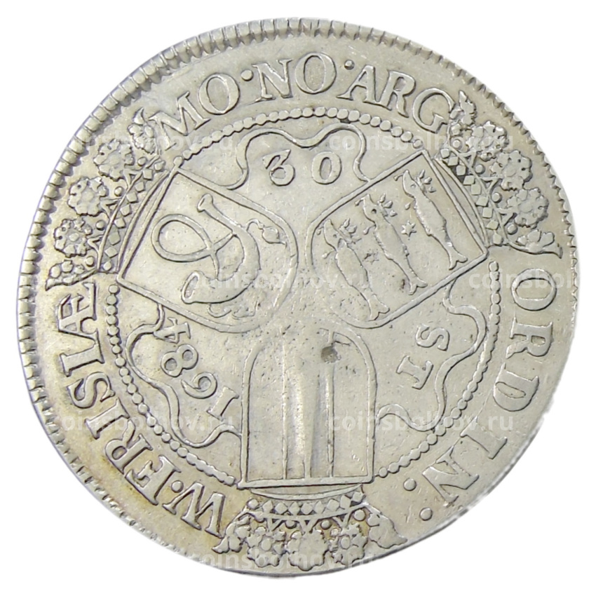 Монета 30 стюверов 1684 года Голландия — Фрисландия (вид 2)
