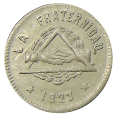 Монета 25 сентимо 1923 года Испания — Барселона (аверс)