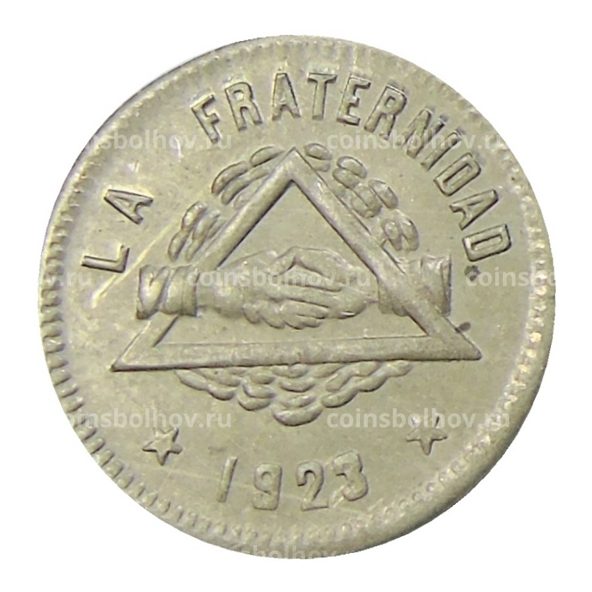 Монета 25 сентимо 1923 года Испания — Барселона