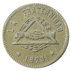 Монета 25 сентимо 1923 года Испания — Барселона (аверс)