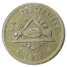 Монета 25 сентимо 1923 года Испания — Барселона (аверс)