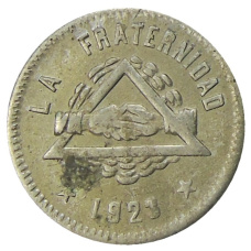 Монета 25 сентимо 1923 года Испания — Барселона (аверс)