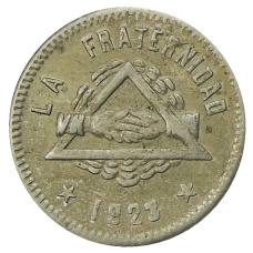 Монета 25 сентимо 1923 года Испания — Барселона (аверс)