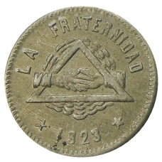 Монета 25 сентимо 1923 года Испания — Барселона (аверс)