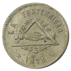 Монета 25 сентимо 1923 года Испания — Барселона (аверс)