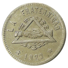 Монета 25 сентимо 1923 года Испания — Барселона (аверс)