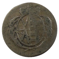 Монета 1 геллер 1805 года Германские государства — Саксония (реверс)