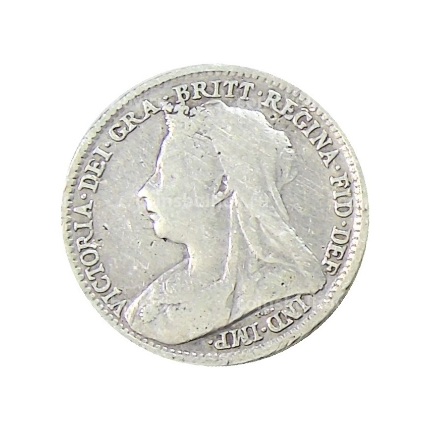 Монета 3 пенса 1896 года Великобритания (вид 2)