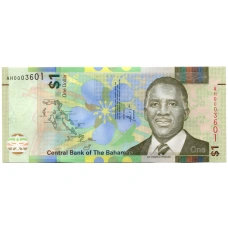 Банкнота 1 доллар 2024 года Багамские Острова