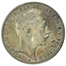 Монета 3 марки 1910 года А Германия (Пруссия) (аверс)