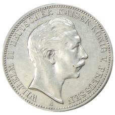 Монета 3 марки 1910 года А Германия (Пруссия) (аверс)