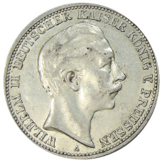 Монета 3 марки 1911 года А Германия (Пруссия) (аверс)