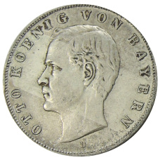 Монета 3 марки 1910 года D Германия (Бавария) (аверс)