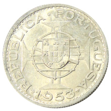 Монета 10 эскудо 1953 года Кабо-Верде (Португальская колония) (аверс)