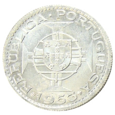 Монета 10 эскудо 1953 года Кабо-Верде (Португальская колония) (аверс)