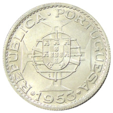 Монета 10 эскудо 1953 года Кабо-Верде (Португальская колония) (аверс)