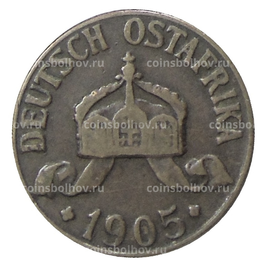 Монета 1 геллер 1905 года J Германская Восточная Африка