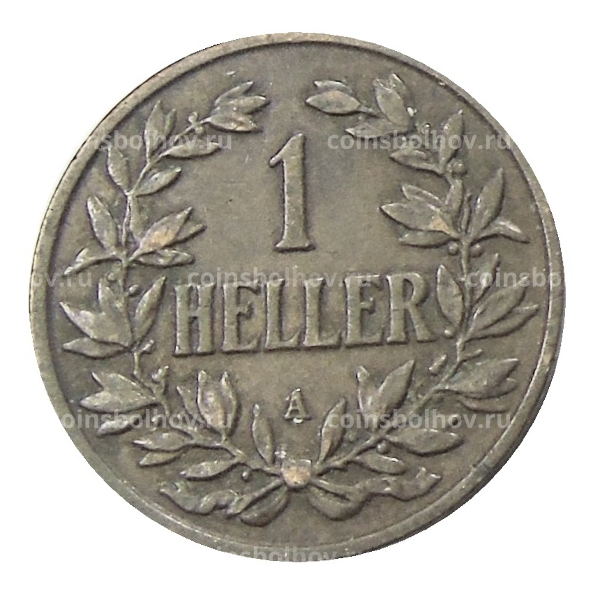 Монета 1 геллер 1913 года A Германская Восточная Африка (вид 2)