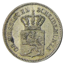 Монета 1 крейцер 1870 года Германские государства — Гессен — Дармштадт (реверс)