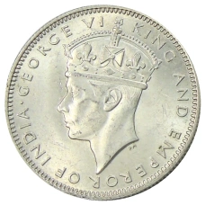 Монета 20 центов 1943 года Малайя (реверс)