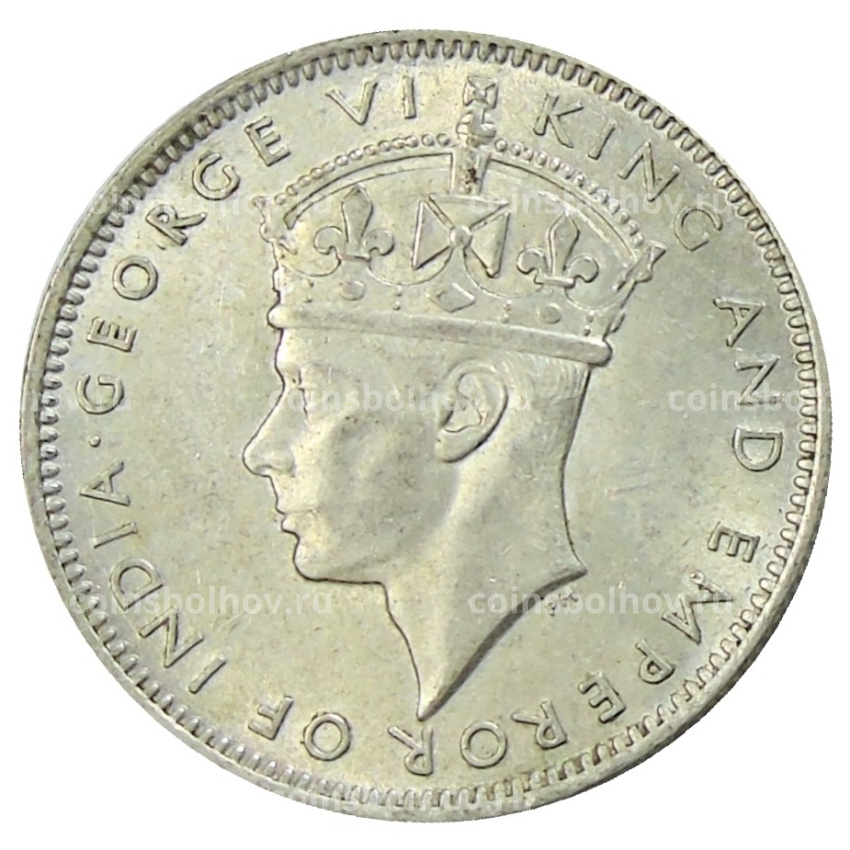 Монета 20 центов 1943 года Малайя (вид 2)