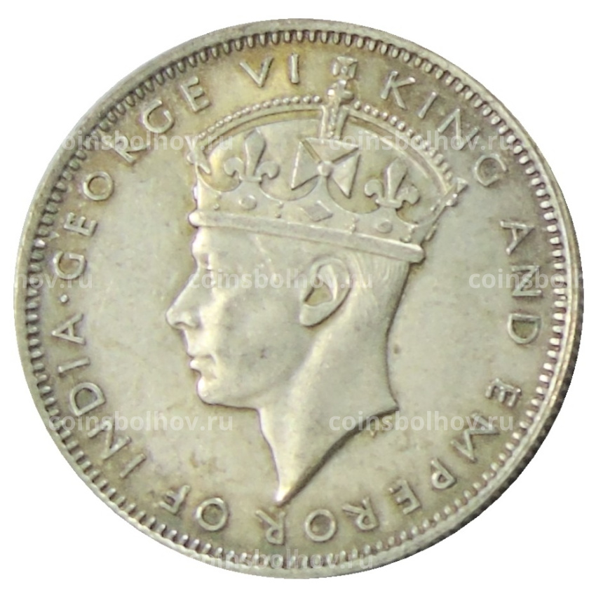 Монета 20 центов 1943 года Малайя (вид 2)