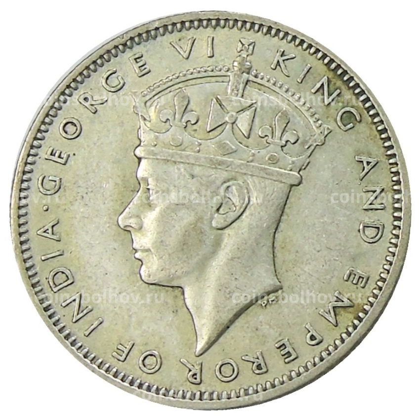 Монета 20 центов 1943 года Малайя (вид 2)