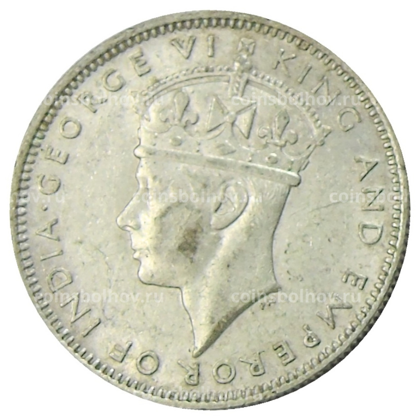 Монета 20 центов 1943 года Малайя (вид 2)