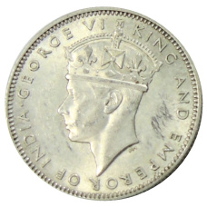 Монета 20 центов 1943 года Малайя (реверс)