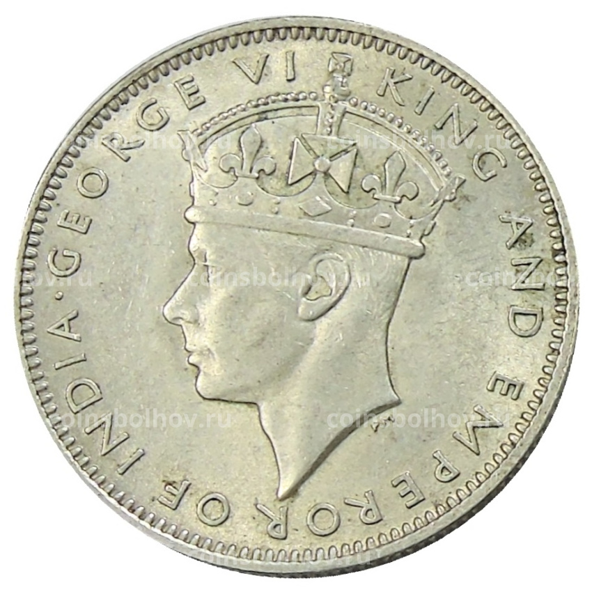 Монета 20 центов 1943 года Малайя (вид 2)