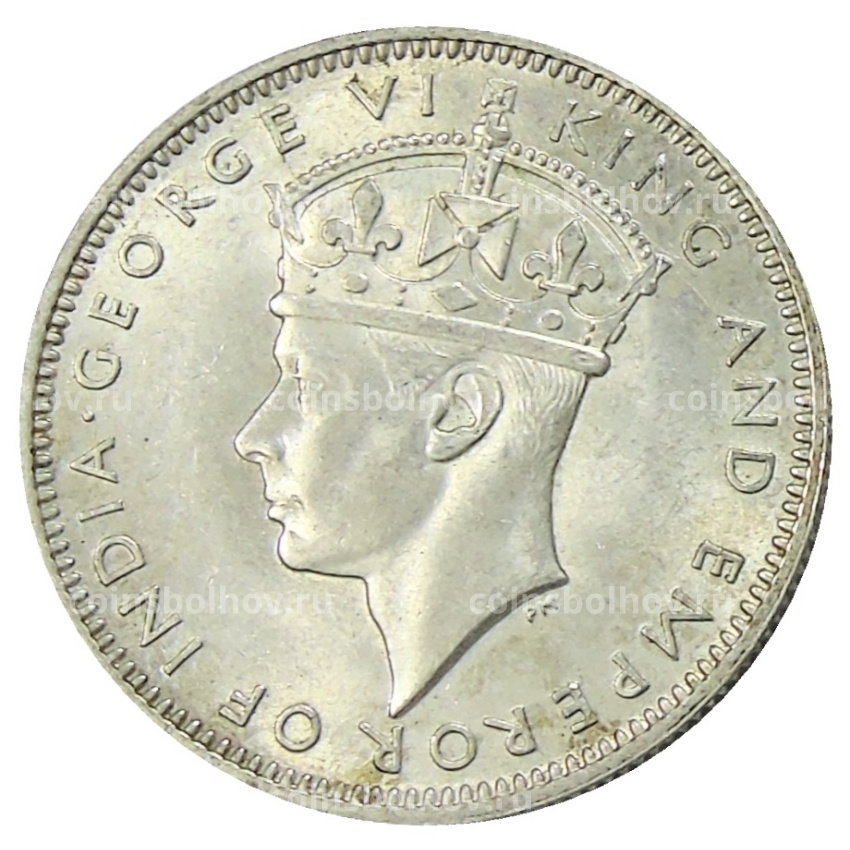 Монета 20 центов 1943 года Малайя (вид 2)